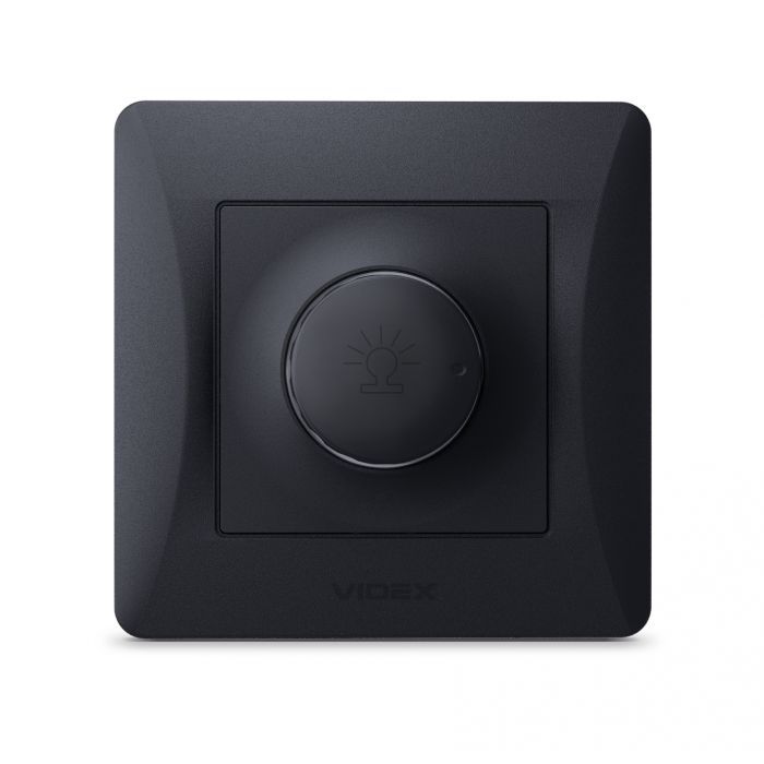 Светорегулятор Videx BINERA 600Вт черный граф (VF-BNDM600-BG)