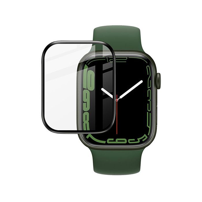 Скло захисне Drobak Apple Watch Series 8 41mm Black Frame A+ (323206)