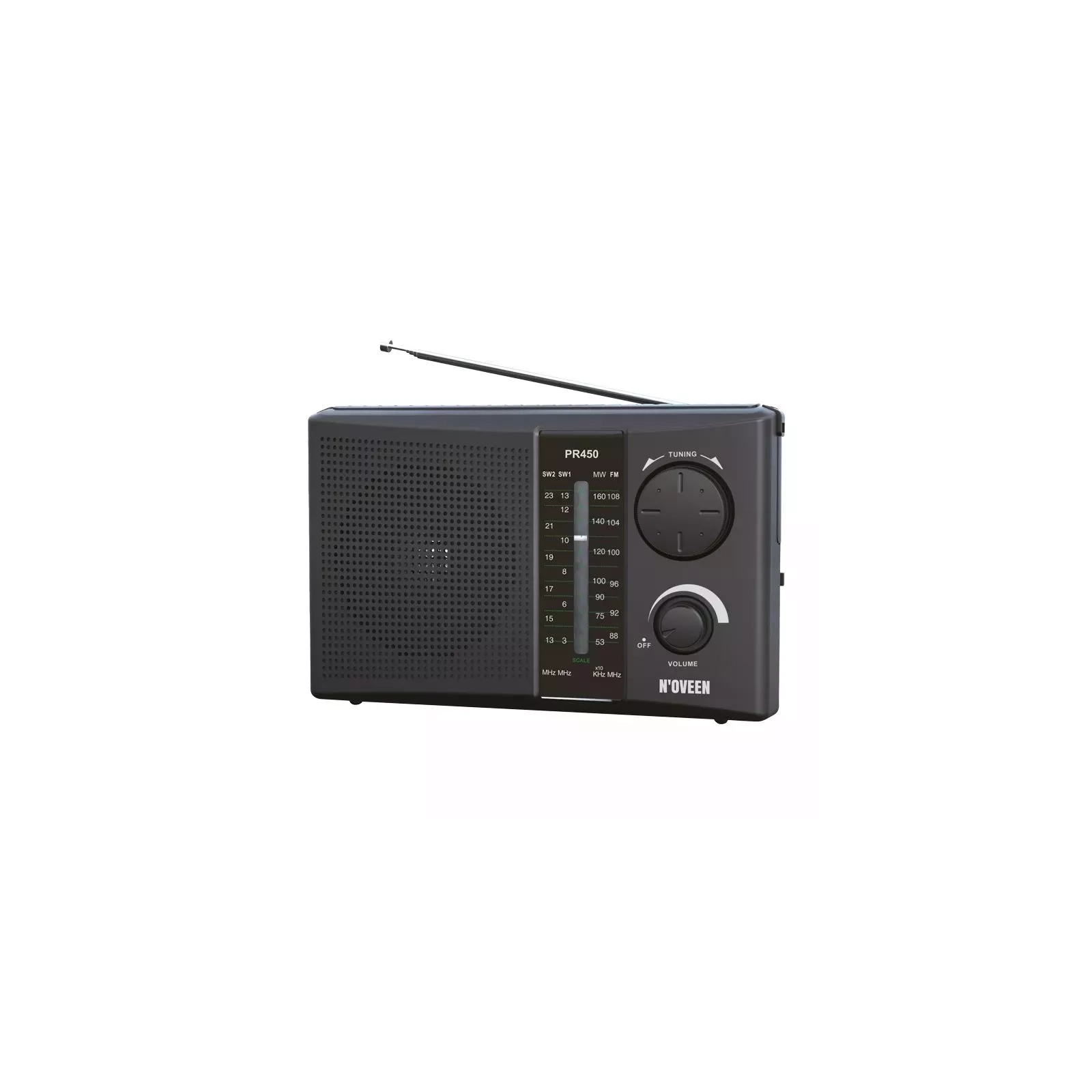 Портативний радіоприймач N'oveen PR450 Black (RL070857)