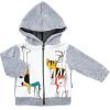 Кофта детская Miniworld велюровая на молнии (16057-62B-gray)