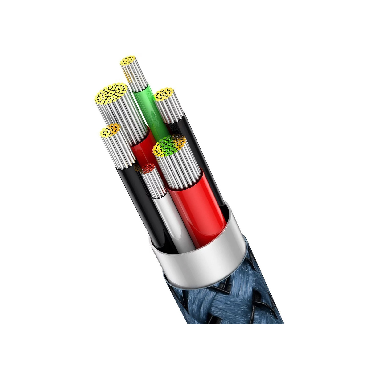 Дата кабель USB 3.1 AM to Type-C 1.0m CATCS 66W 90 Legend Series Elbow Blue Baseus (CACS000403) изображение 11