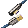 Дата кабель USB 3.1 AM to Type-C 1.0m CATCS 66W 90 Legend Series Elbow Blue Baseus (CACS000403) изображение 2