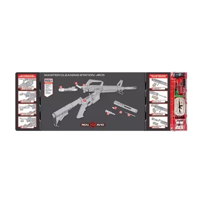 Набір для чистки зброї Real Avid Master Cleaning Station AR15 (AVMCS-AR)