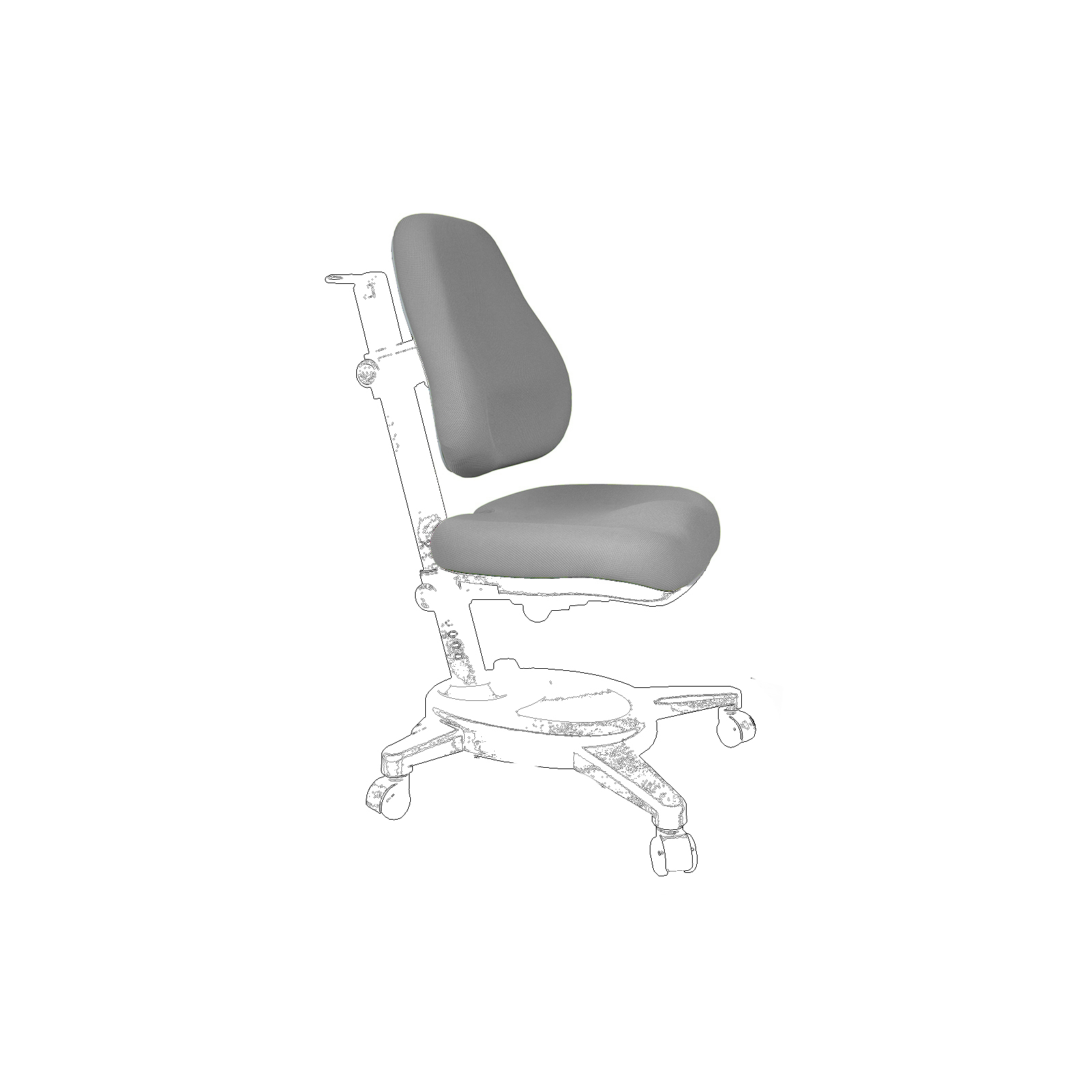 Чохол для крісла Mealux Cambridge, Onyx, Onyx Mobi сірий (Чехол G (Y-410/418/110))