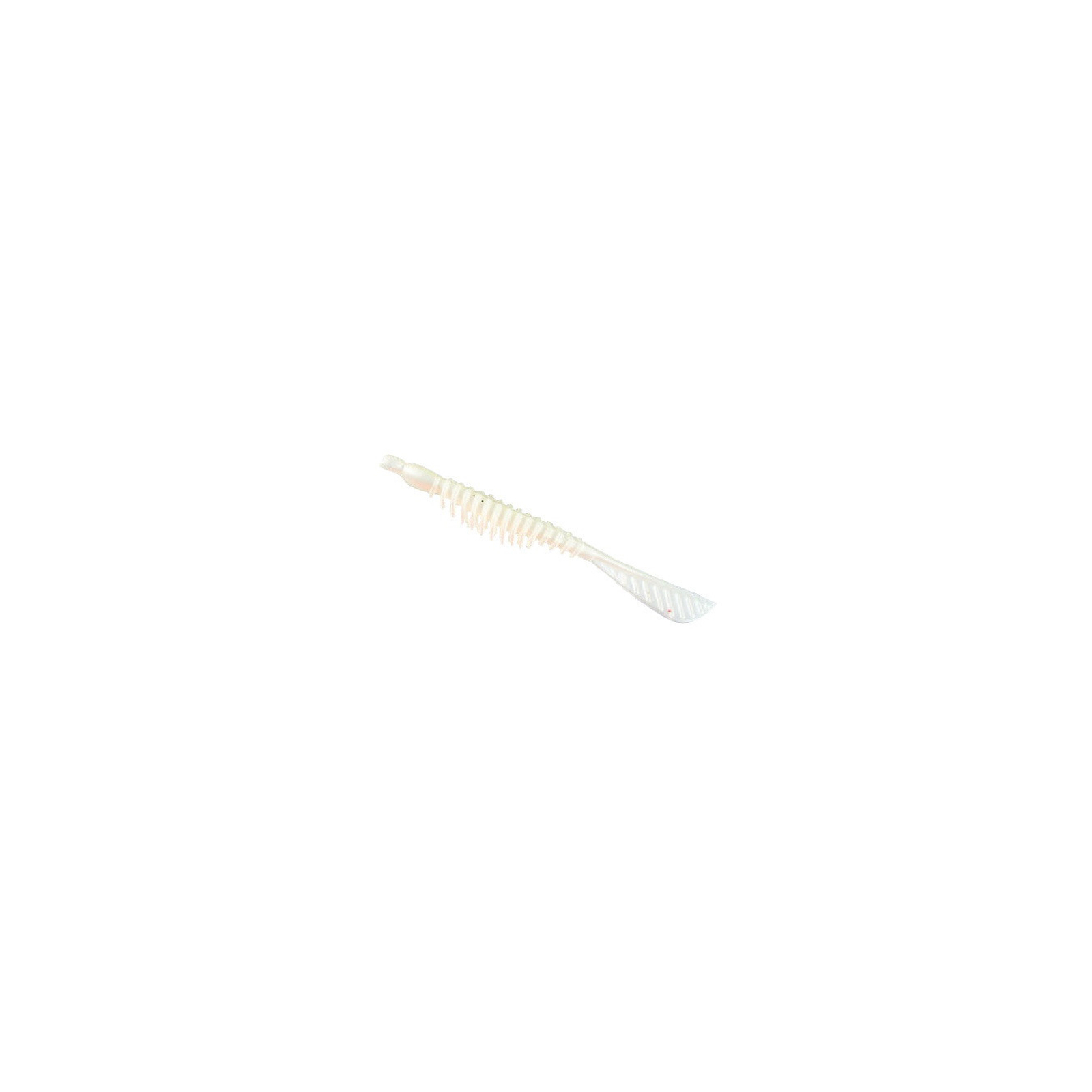 Силикон рыболовный Nomura Ribbed Curlly Tail 100мм 3,5гр. цвет-056 (pearl white) 8шт (NM71205610)