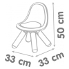 Дитячий стілець Smoby зі спинкою Бежево-блакитний (880112) зображення 3