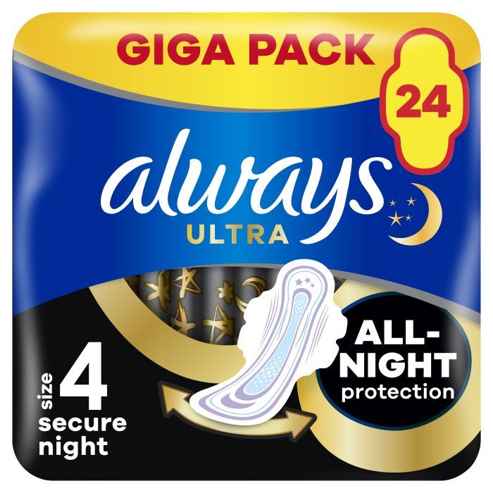 Гигиенические прокладки Always Ultra Secure Night (Размер 4) 6 шт. (8001841733050)