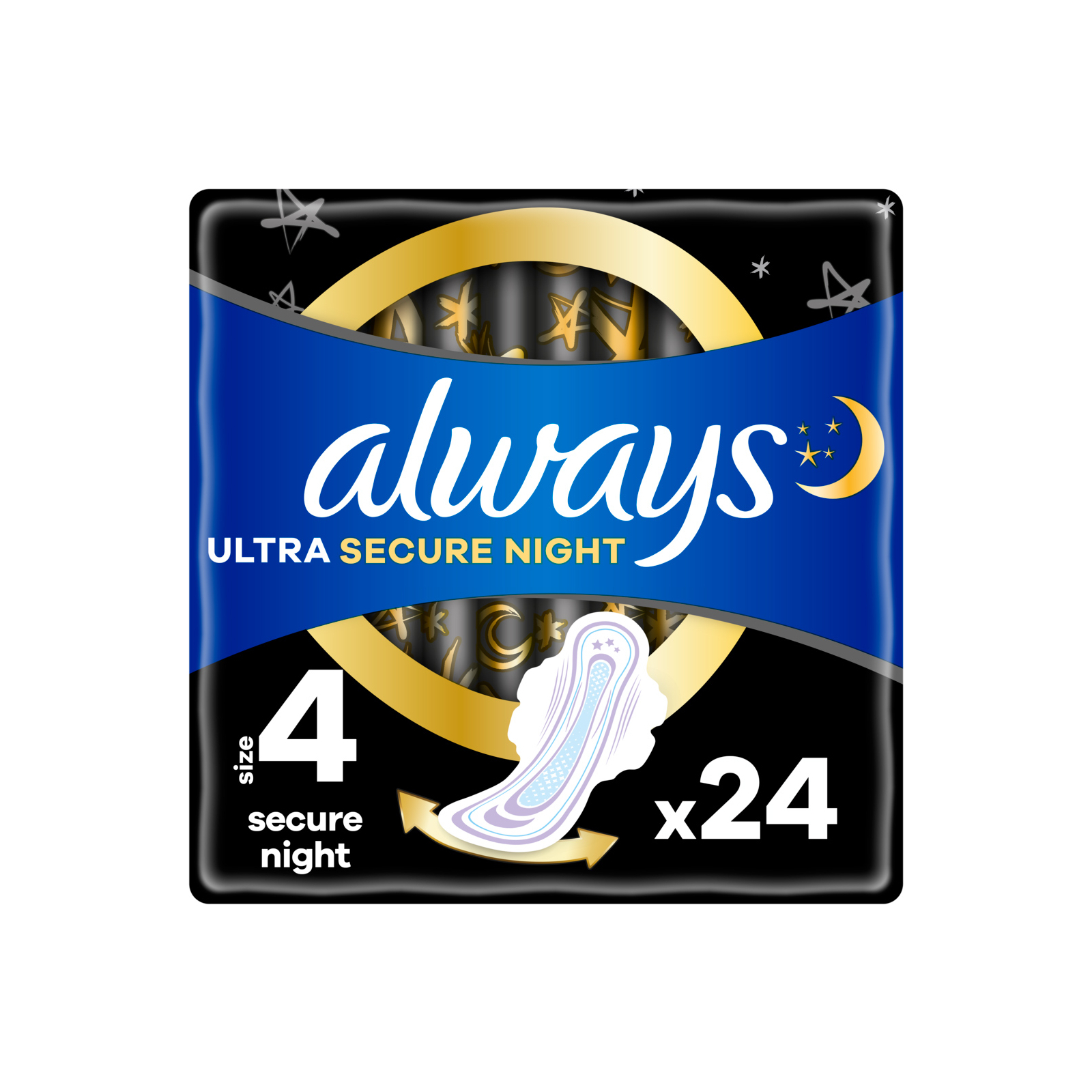 Гігієнічні прокладки Always Ultra Secure Night (Розмір 4) 6 шт. (8001841733050)