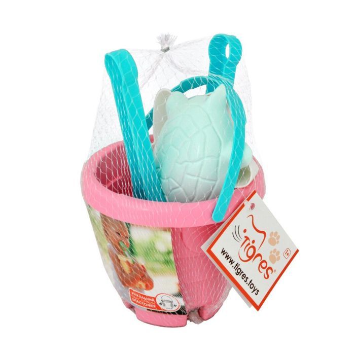 Игрушка для песка Tigres Башня эластичная 5 элементов розовый (39509) изображение 2