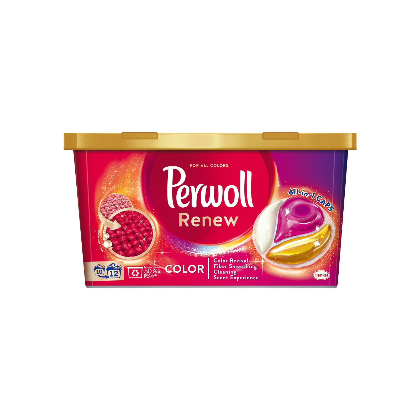 Капсулы для стирки Perwoll Renew Color для цветных вещей 12 шт. (9000101569537)