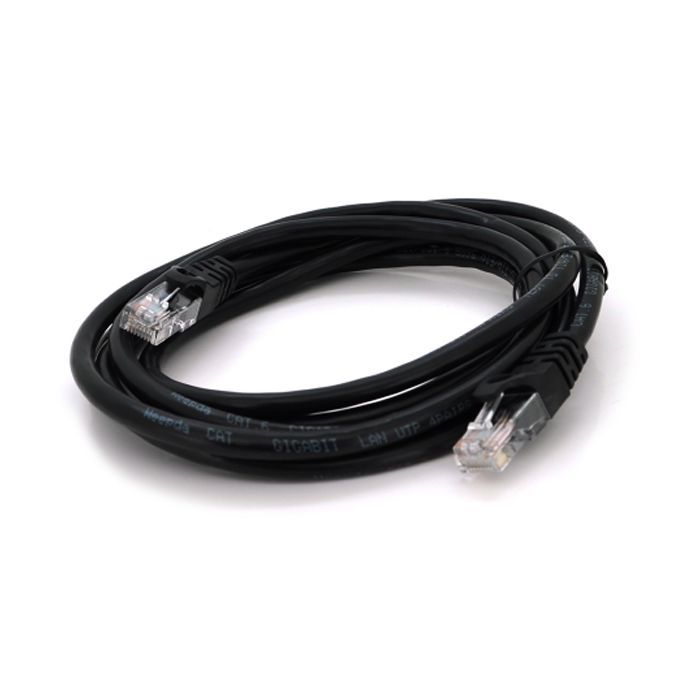 Патч-корд 1м, UTP, Cat.6, RJ45, CU, black Ritar (PCR-CU6/1Bk)