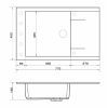 Мойка кухонная GRANADO Almeria white (gr3105) изображение 6