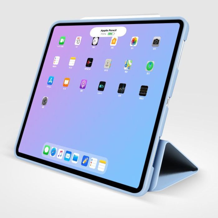 Чохол до планшета BeCover Tri Fold Soft TPU Silicone Apple iPad Air 4 10.9 2020/2021 Light Blue (708782) зображення 3