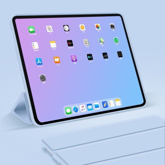 Чохол до планшета BeCover Tri Fold Soft TPU Silicone Apple iPad Air 4 10.9 2020/2021 Light Blue (708782) зображення 4