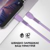 Дата кабель USB-C to USB-C 1.0m AR88 3A purple Armorstandart (ARM65291) зображення 3