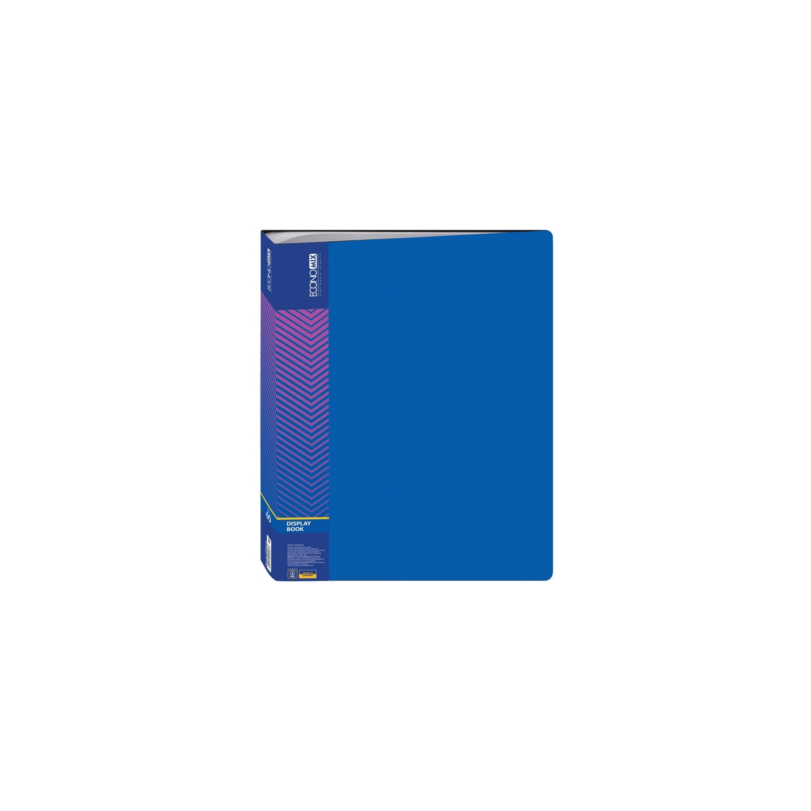 Папка с файлами Economix А4 с 60 файлами, синяя (E30606-02)