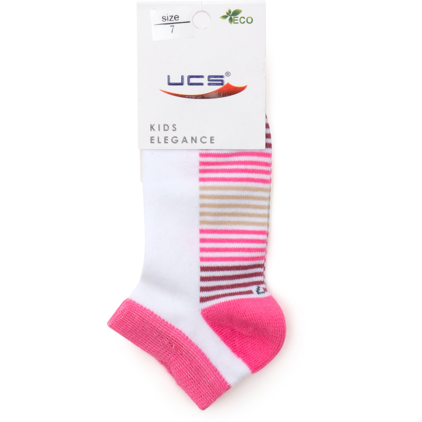 Шкарпетки дитячі UCS Socks в смужку (M0C0201-0089-5G-pink)