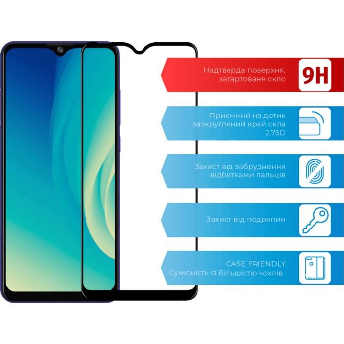Стекло защитное ACCLAB Full Glue ZTE A7s (1283126508950) изображение 2