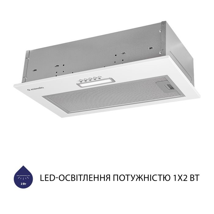 Витяжка кухонна Minola HBI 5025 BL LED зображення 3