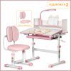 Парта зі стільцем ErgoKids Pink (+полка+лампа) (BD-24 PN) зображення 2