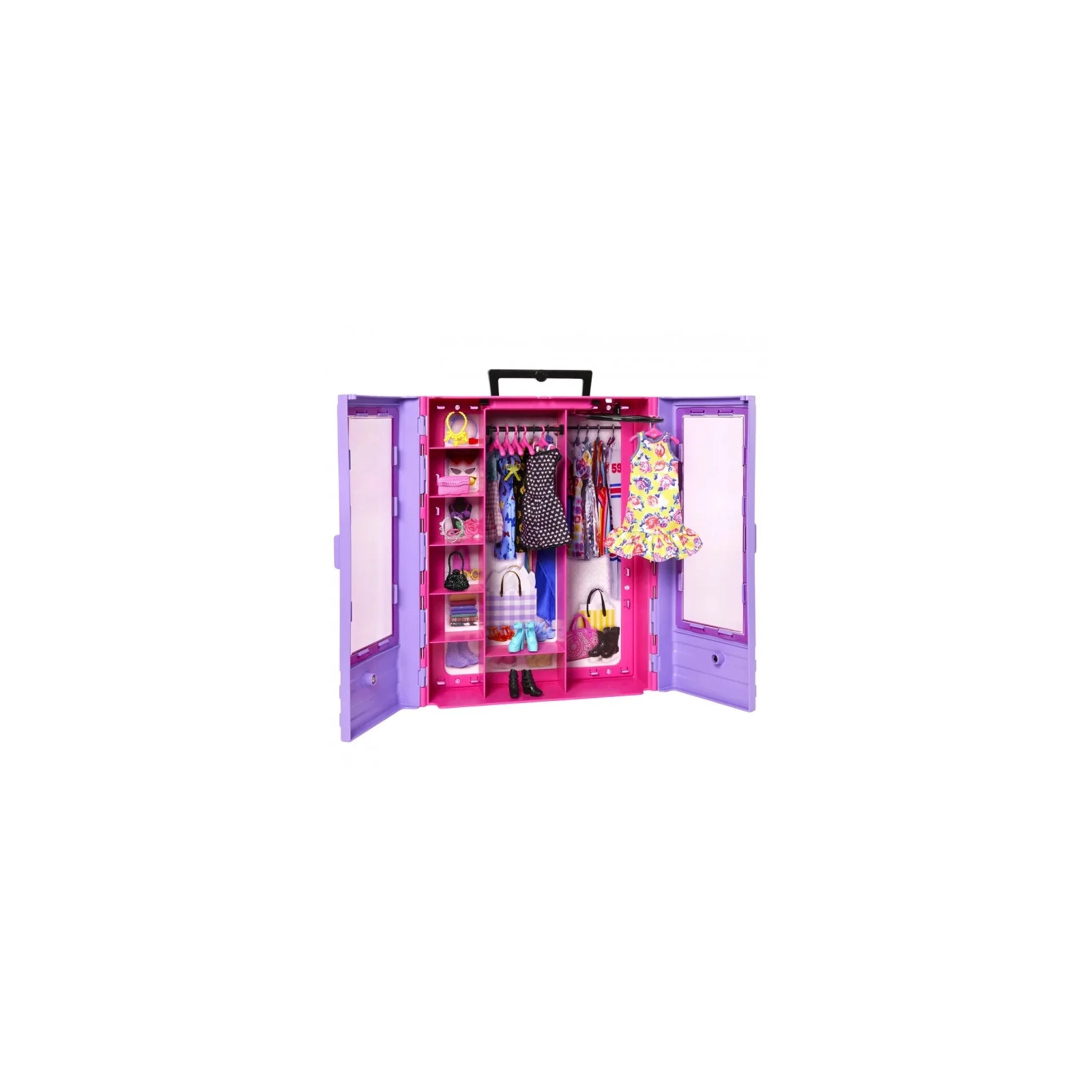 Аксессуар к кукле Barbie Сиреневый шкаф для одежды с куклой (HJL66) изображение 2