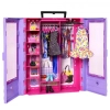 Аксессуар к кукле Barbie Сиреневый шкаф для одежды с куклой (HJL66) изображение 2