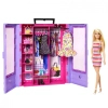 Аксессуар к кукле Barbie Сиреневый шкаф для одежды с куклой (HJL66) изображение 3