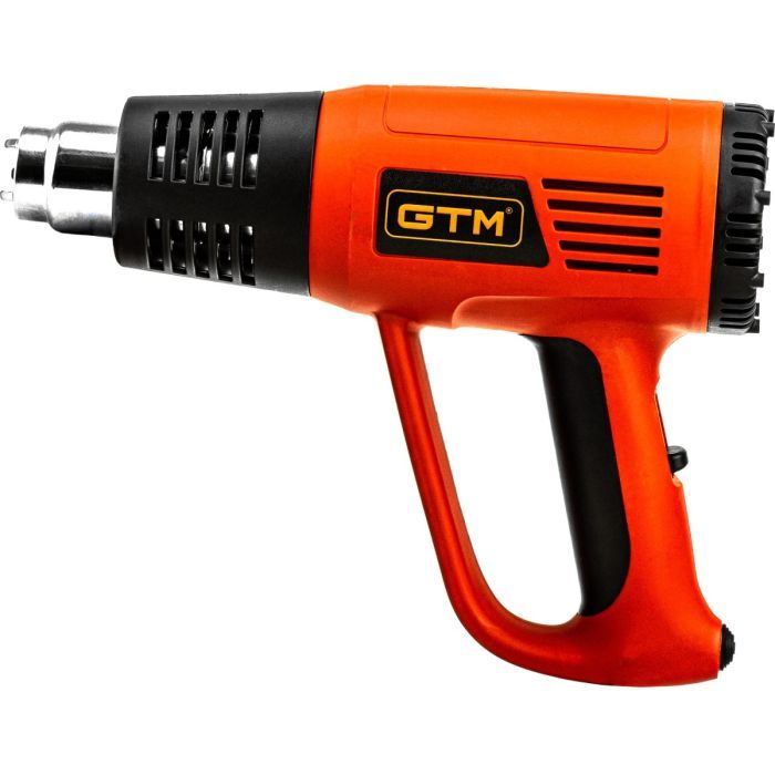 Строительный фен GTM HG2000E, 2000Вт, 80-600С, 300/500л/мин (HG2000E) изображение 2