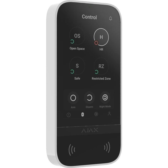 Клавіатура до охоронної системи Ajax KeyPad TouchScreen black