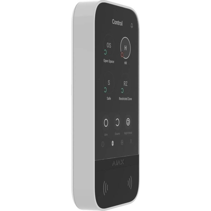 Клавіатура до охоронної системи Ajax KeyPad TouchScreen black зображення 2