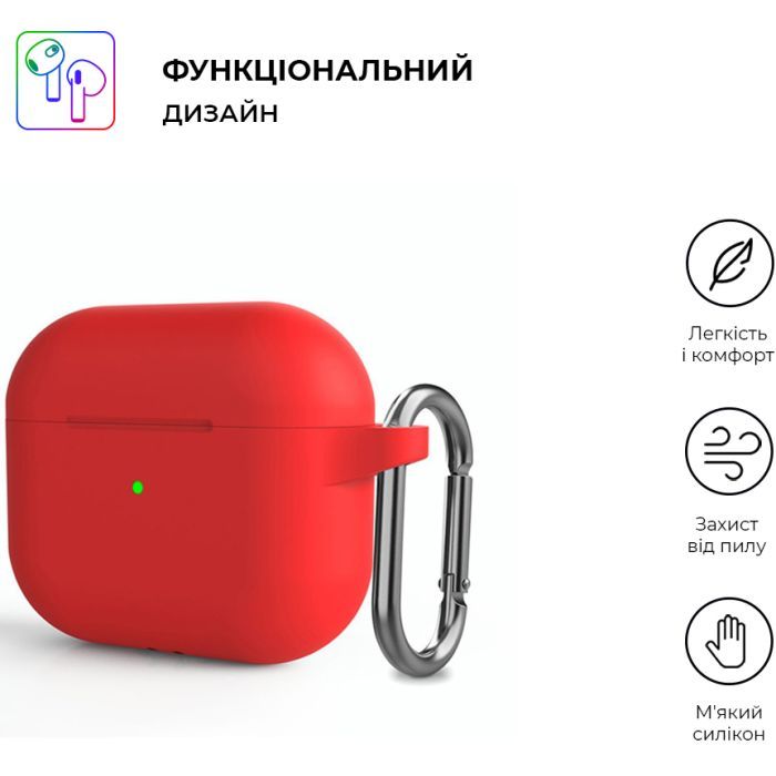 Чохол для навушників Armorstandart Hang Case для Apple AirPods 3 Yellow (ARM60325) зображення 2