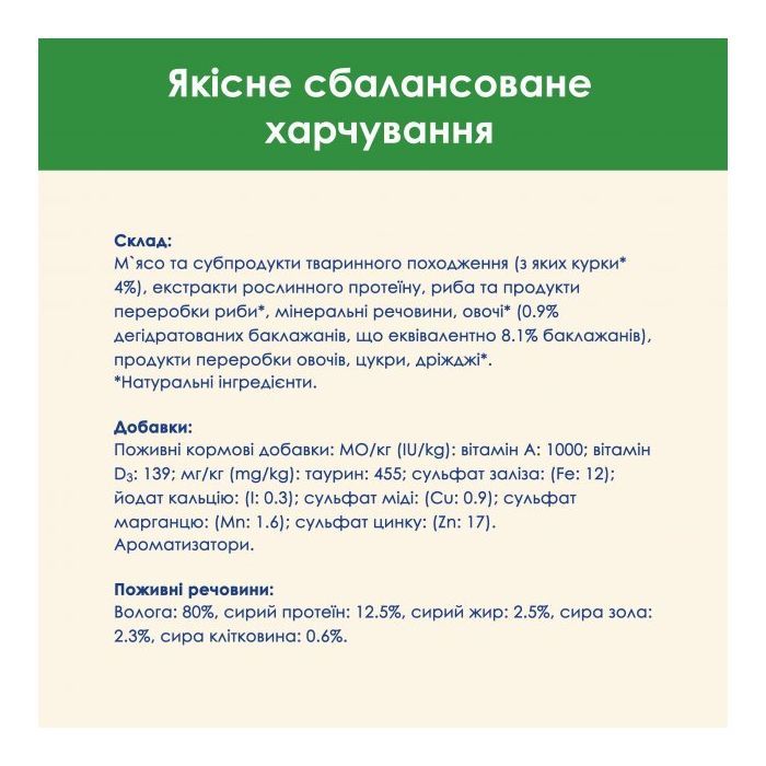 Вологий корм для кішок Purina Cat Chow Sterilised з куркою та баклажанами в желе 85г (7613037025644) зображення 6