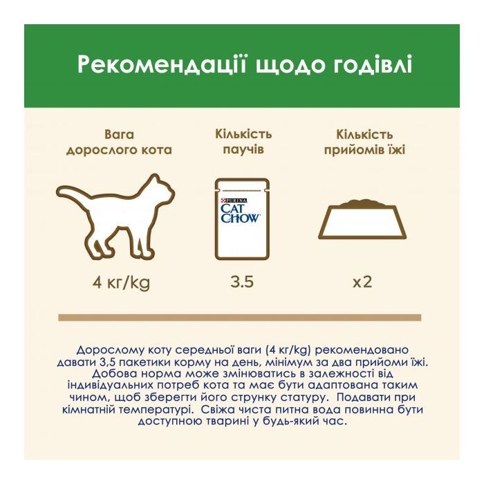 Вологий корм для кішок Purina Cat Chow Sterilised з куркою та баклажанами в желе 85г (7613037025644) зображення 7