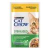 Вологий корм для кішок Purina Cat Chow Sterilised з куркою та баклажанами в желе 85г (7613037025644)