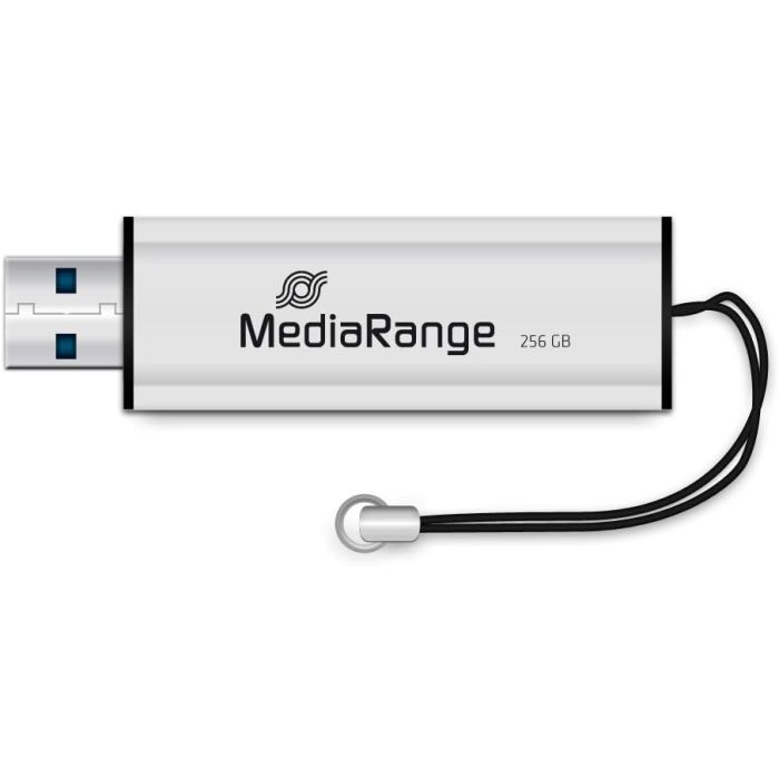 USB флеш накопитель Mediarange 256GB Black/Silver USB 3.0 (MR919) изображение 3
