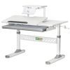 Парта ErgoKids з полицею Grey (TH-310 W/G + BD-S30 G)
