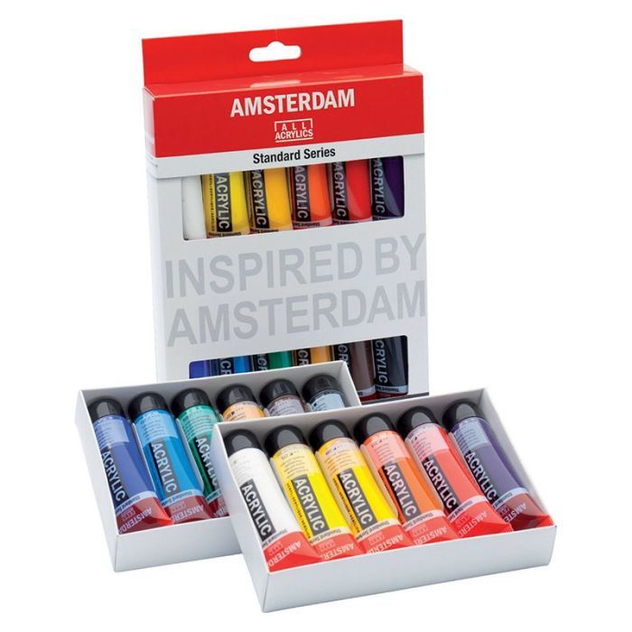 Акриловые краски Royal Talens Amsterdam Standard 12 цветов 20 мл (8712079329327) изображение 2