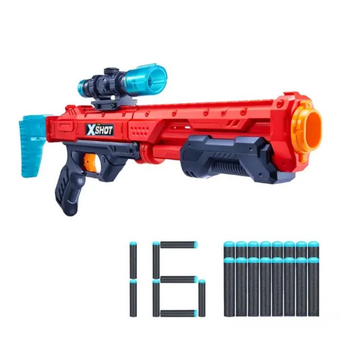 Іграшкова зброя Zuru X-Shot Red Швидкострільний бластер EXCEL Hawk Eye (16 патронів) (36435R)
