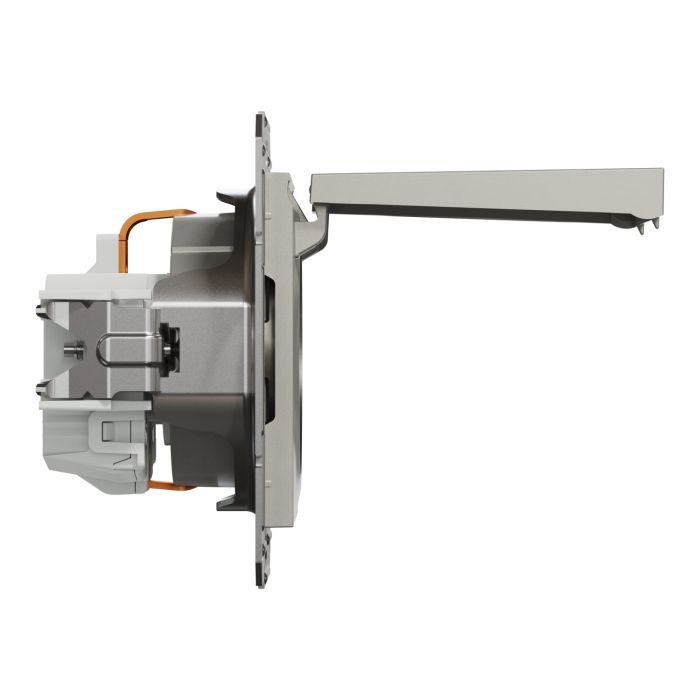 Розетка Schneider Electric ASFORA з кришкою, сталь (EPH3100162) изображение 3