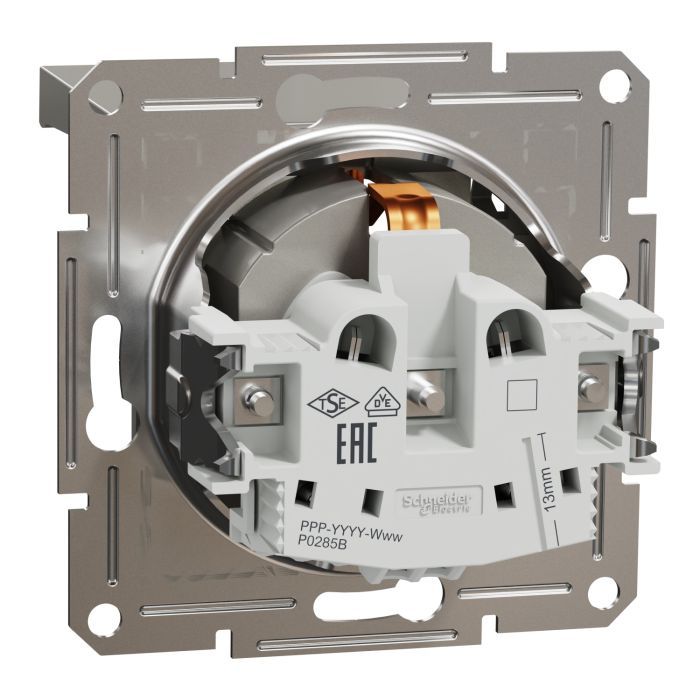 Розетка Schneider Electric ASFORA з кришкою, сталь (EPH3100162) изображение 7