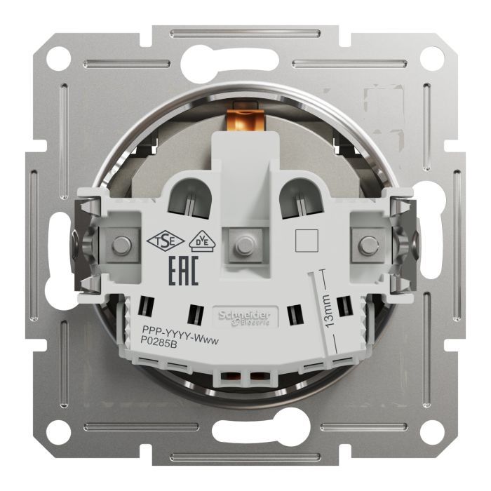 Розетка Schneider Electric ASFORA з кришкою, сталь (EPH3100162) изображение 8