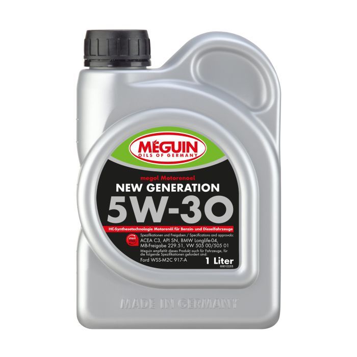 Моторна олива Meguin NEW GENERATION SAE 5W-30 1л (6512)