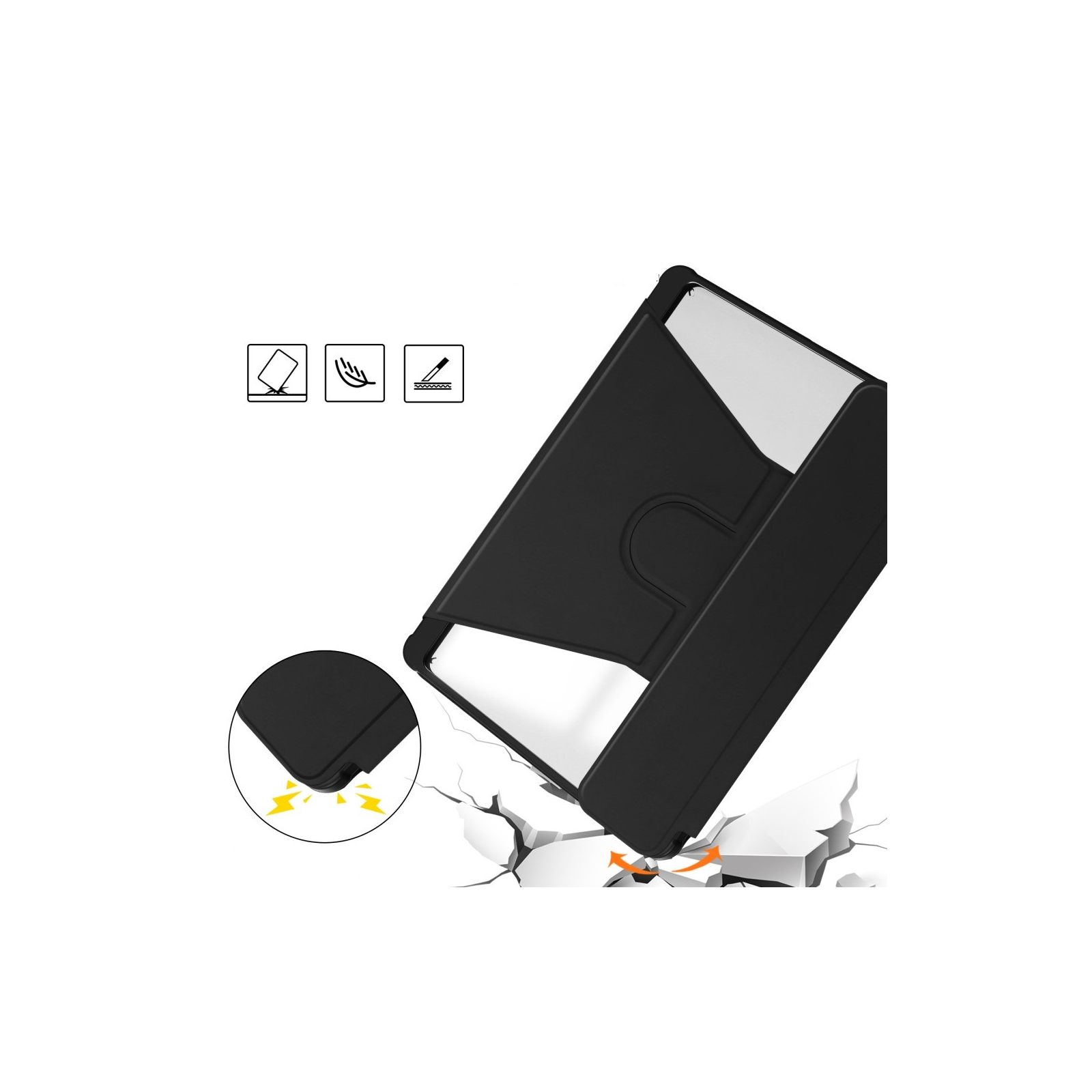 Чехол для планшета BeCover 360° Rotatable Samsung Tab S9 (SM-X710/SM-X716)/S9 FE (SM-X510/SM-X516B) 11.0" Black (710432) изображение 5