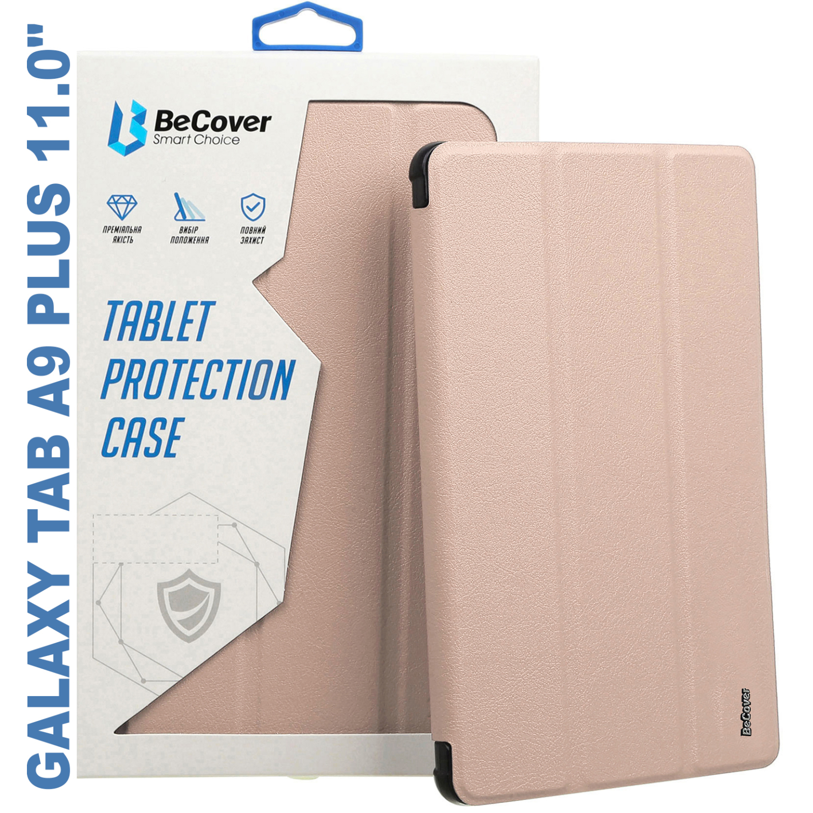 Чехол для планшета BeCover Soft Edge stylus holder Samsung Tab A9 Plus SM-X210/SM-X215/SM-X216 11.0" Pink (710370)