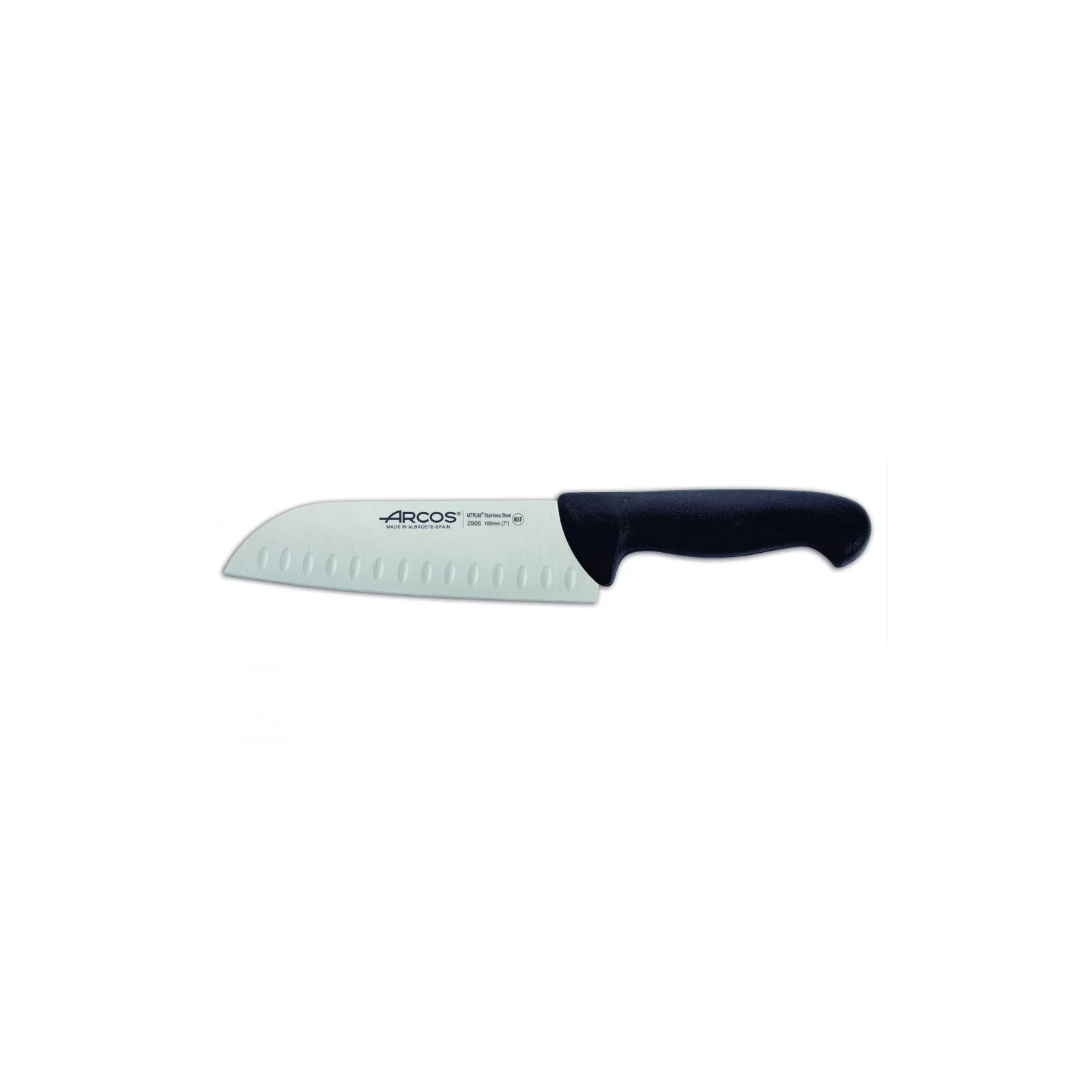 Кухонный нож Arcos серія "2900" Сантоку 180 мм Чорний (290625) изображение 2