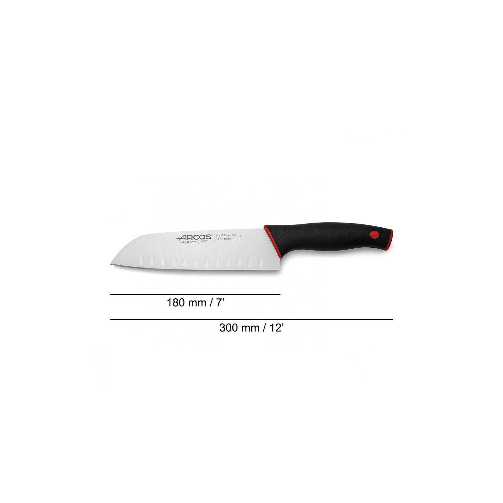 Кухонный нож Arcos Duo Сантоку 180 мм (147822) изображение 2