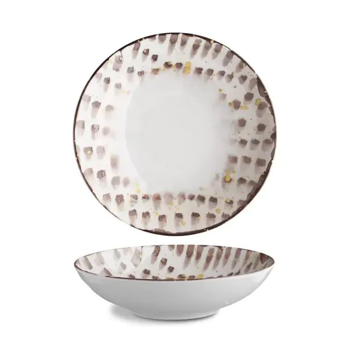 Тарелка G.Benedikt Isabelle глибока 22 см Brown Brush (ISC1922-K0014)