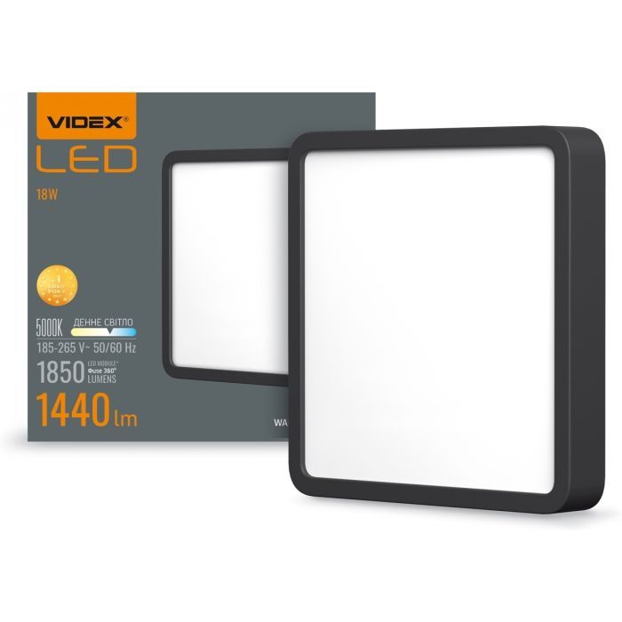 Світильник Videx 18W 5000K Black (VL-DLSS-185B) зображення 3