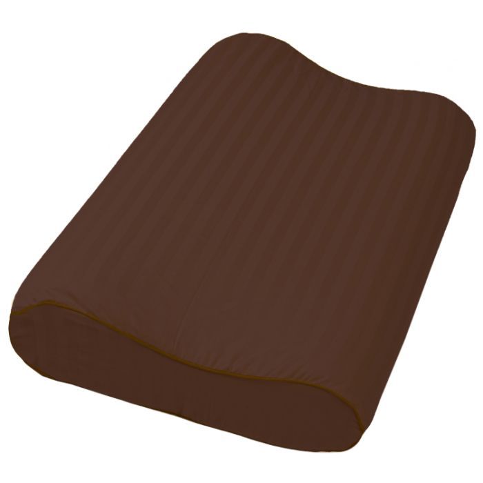 Наволочка MirSon Сатин Stripe 30-0006 Dark Brown 49х32х10,5 см (2200006231356)