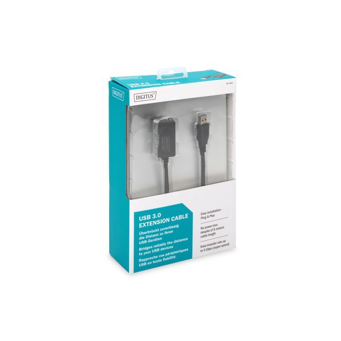 Дата кабель USB 3.0 AM/AF 5.0m Active Cable Digitus (DA-73104) изображение 5